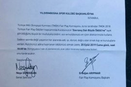 YILDIRIM BOSNA'YA 'FAİR-PLAY' ÖDÜLÜ