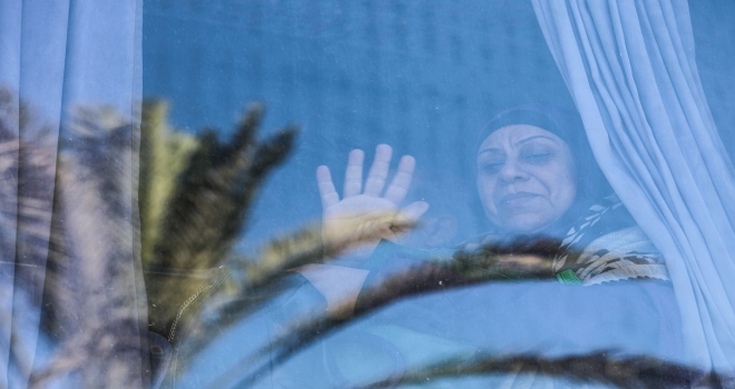 Dört yıllık engelin ardından Gazze'den ilk umre kafilesi yola çıktı