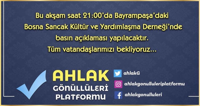 AHLAK KAZANDI!