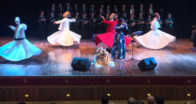 ‘MEVLANA’NIN DİLİYLE’ SAHNE ALDILAR