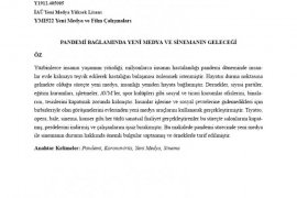 Pandemi Bağlamında Yeni Medya ve Sinemanın Geleceği