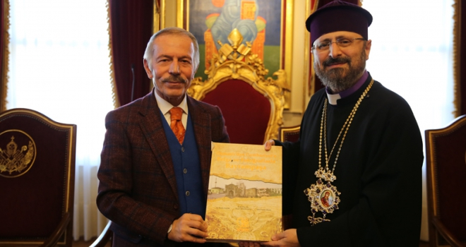 Bşk. Aydıner'den İstanbul Ermeni Kilisesi’nin 85. patriğine ziyaret