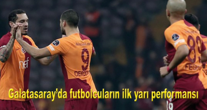 Galatasaray'da futbolcuların ilk yarı performansı