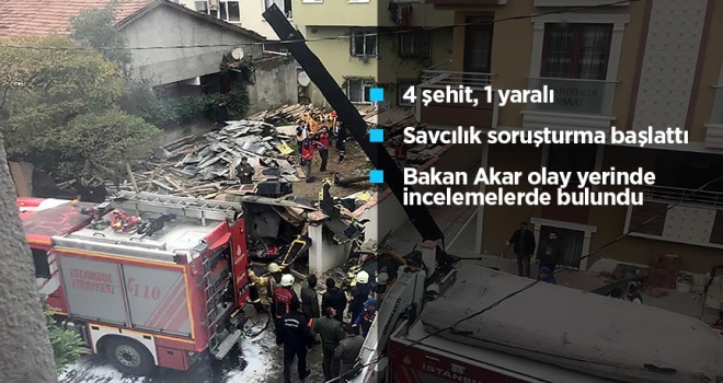 Sancaktepe'de helikopter düştü: 4 şehit