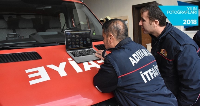 Adıyamanlı itfaiye ekiplerinin tercihi Ali Dede ve kedisi oldu