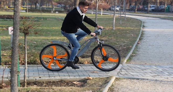 Makedonya'nın havasını 'filtreli' bisikletler temizleyecek