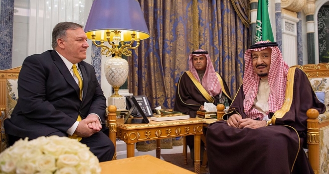  ABD Dışişleri Bakanı Pompeo ile Kral Selman bölgesel gelişmeleri görüştü