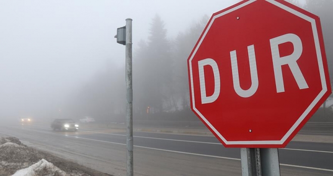 Bolu Dağı'nda yoğun sis