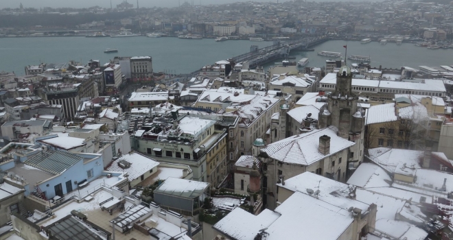 İstanbul'da eğitime kar engeli