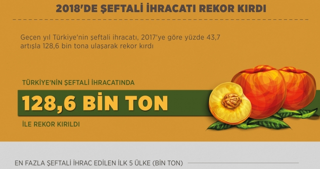 2018'de şeftali ihracatı rekor kırdı