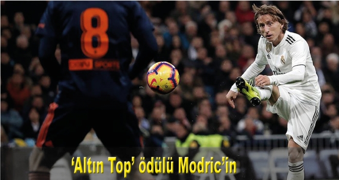 'Altın Top' ödülü Modric'in