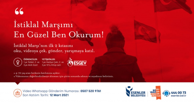 ‘İSTİKLAL MARŞIMI EN GÜZEL BEN OKURUM’ DİYENLER YARIŞIYOR!