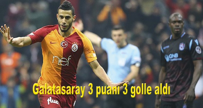 Galatasaray 3 puanı 3 golle aldı