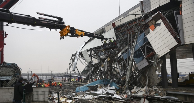 Tren kazasının görüntüleri ortaya çıktı