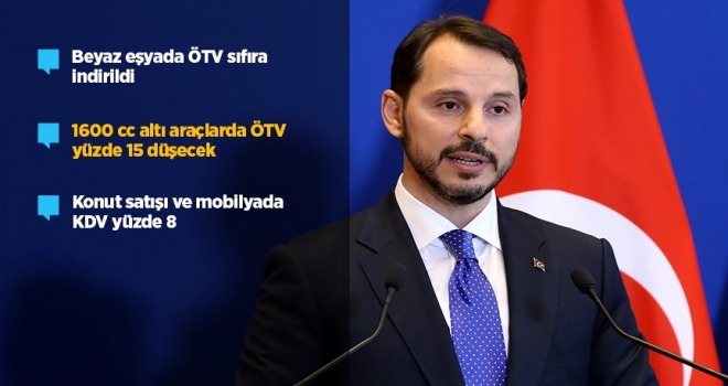 Bakan Albayrak ÖTV ve KDV indirim paketini açıkladı