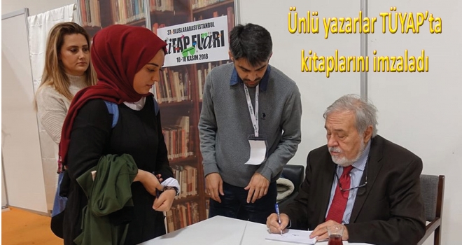 Ünlü yazarlar TÜYAP'ta kitaplarını imzaladı