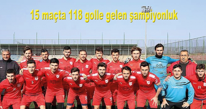 15 maçta 118 golle gelen şampiyonluk