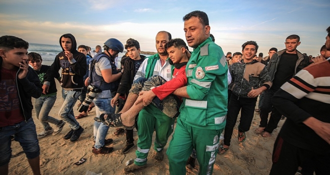 İsrail güçleri Gazze sahilinde 3 Filistinli'yi yaraladı
