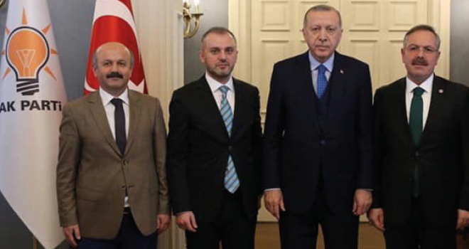 Kemal Başkan, Ak Parti Teşkilat  Başkanı Erkan Kandemir’le birlikte Cumhurbaşkanı Sn. Erdoğan’la görüştü