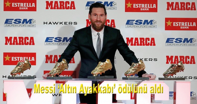 Messi 'Altın Ayakkabı' ödülünü aldı