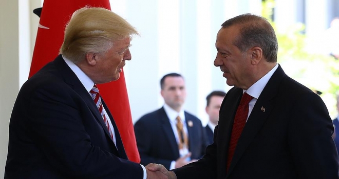 Cumhurbaşkanı Erdoğan, ABD Başkanı Trump ile görüştü