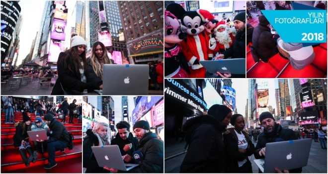 New York Times Meydanı'nda 'Yılın Fotoğrafları' oylandı