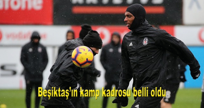 Beşiktaş'ın kamp kadrosu belli oldu