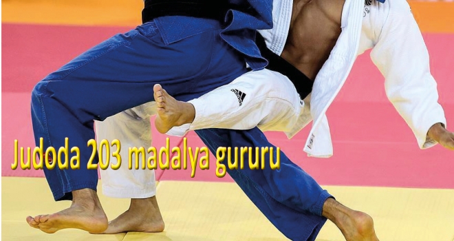 Judoda 203 madalya gururu