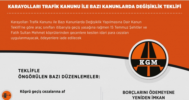 Karayolları Trafik Kanunu'nda değişiklik teklifi