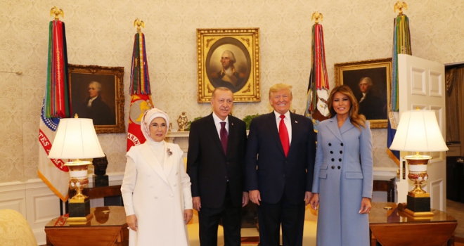 Cumhurbaşkanı Erdoğan, ABD Başkanı Trump ile bir araya geldi