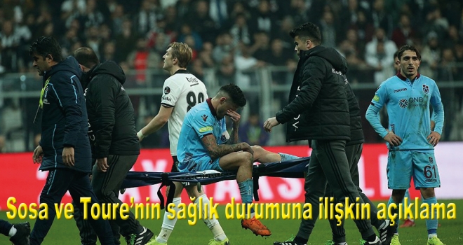 Trabzonsporlu Sosa ve Toure'nin sağlık durumuna ilişkin açıklama