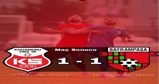 BAYRAMPAŞASPOR   UMUDUNU KAYBETMEDİ ‘1-1’