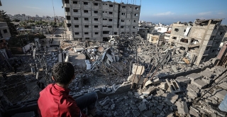 AA İsrail'in son Gazze saldırısında bıraktığı enkazları görüntüledi