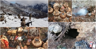 PKK'lı teröristlerin kullandığı 9 barınak ve sığınak imha edildi