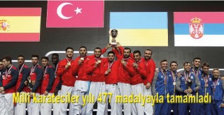 Milli karateciler yılı 477 madalyayla tamamladı