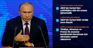 Rusya Devlet Başkanı Putin: Trump'ın DEAŞ yorumuna katılıyorum