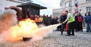 Beyoğlu Belediyesi'nde yangın tatbikatı