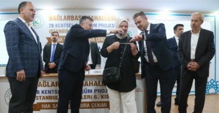 KENTSEL DÖNÜŞÜMDE HAK SAHİPLERİ KONUTLARINA KAVUŞUYOR