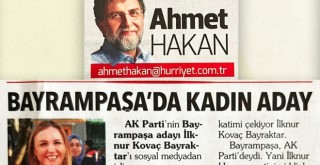İLKNUR KOVAÇ BAYRAKTAR'DAN AHMET HAKAN'A TEŞEKKÜR MESAJI